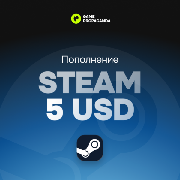Карта пополнения Steam 5 USD - изображение 1