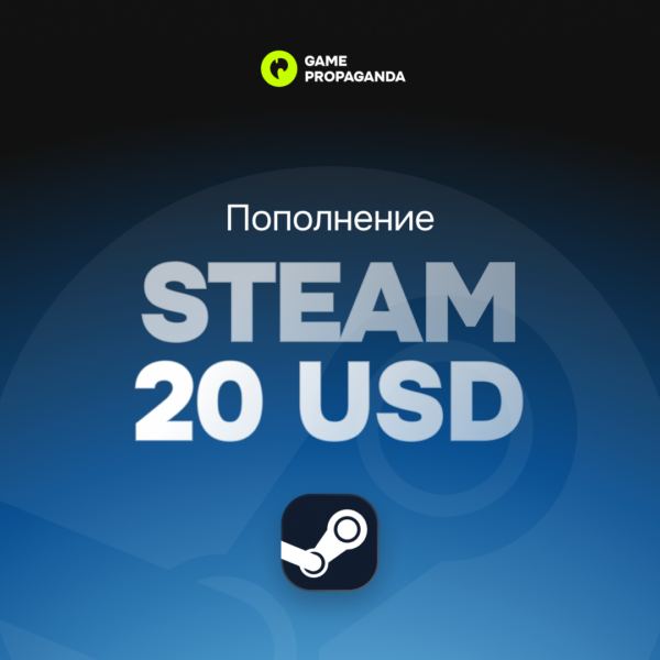 Карта пополнения Steam 20 USD - изображение 1