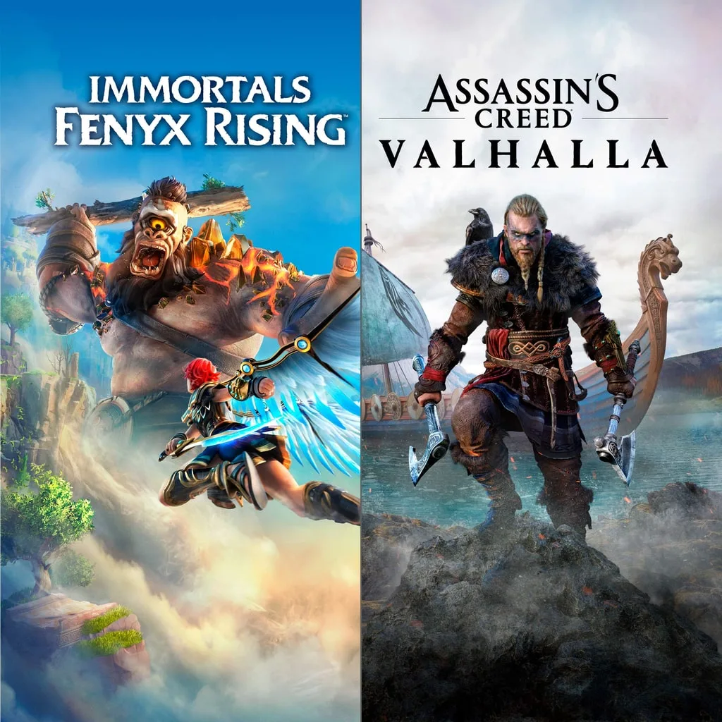 Assassin’s Creed Valhalla + Immortals Fenyx Rising Bundle [PS4,&nbsp;PS5] cover