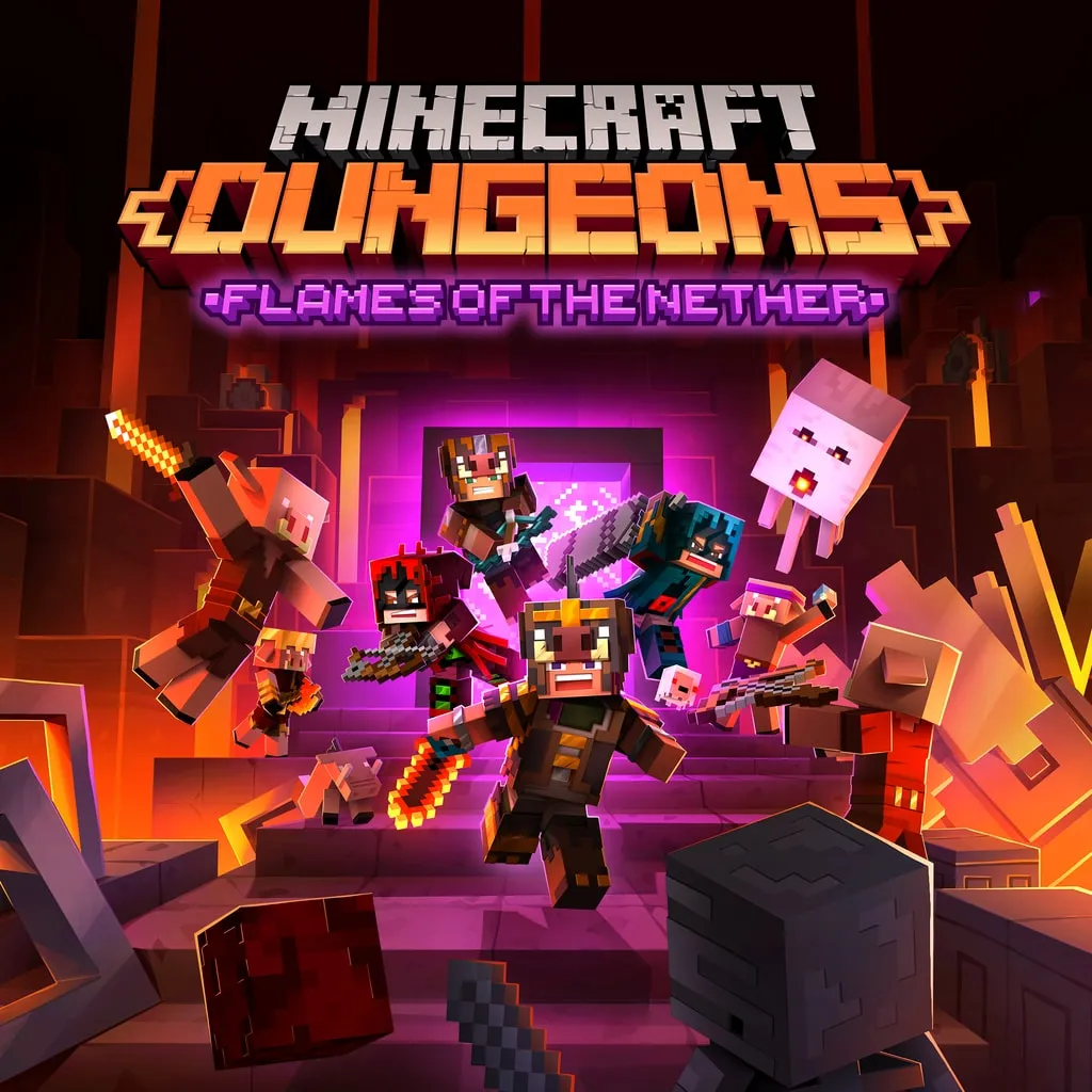 Minecraft Dungeons: Flames of the Nether [PS4] cover