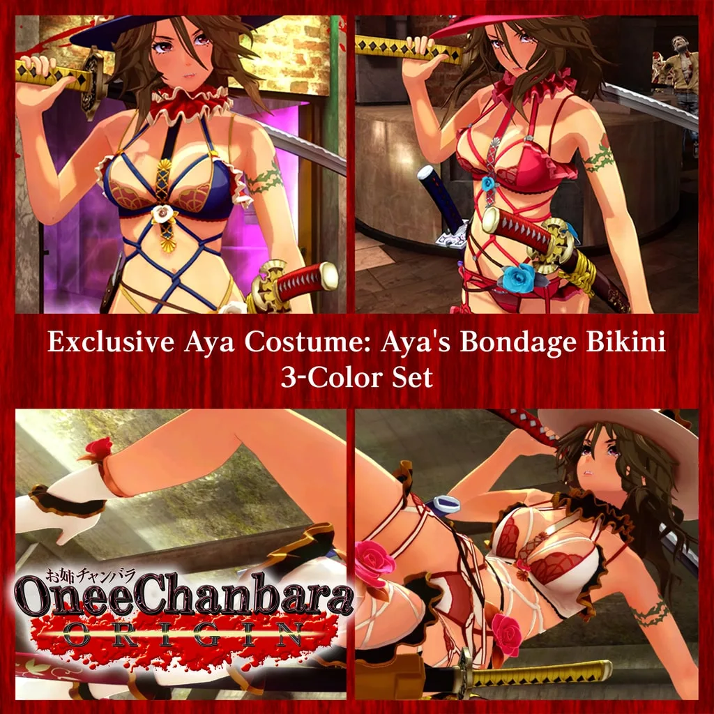 Exclusive Aya Costume: Aya's Bondage Bikini 3-Color Set [PS4] - изображение 1