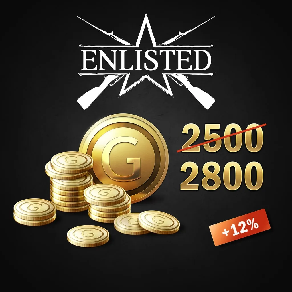 Enlisted - 2500 Gold + 300 Bonus - изображение 1