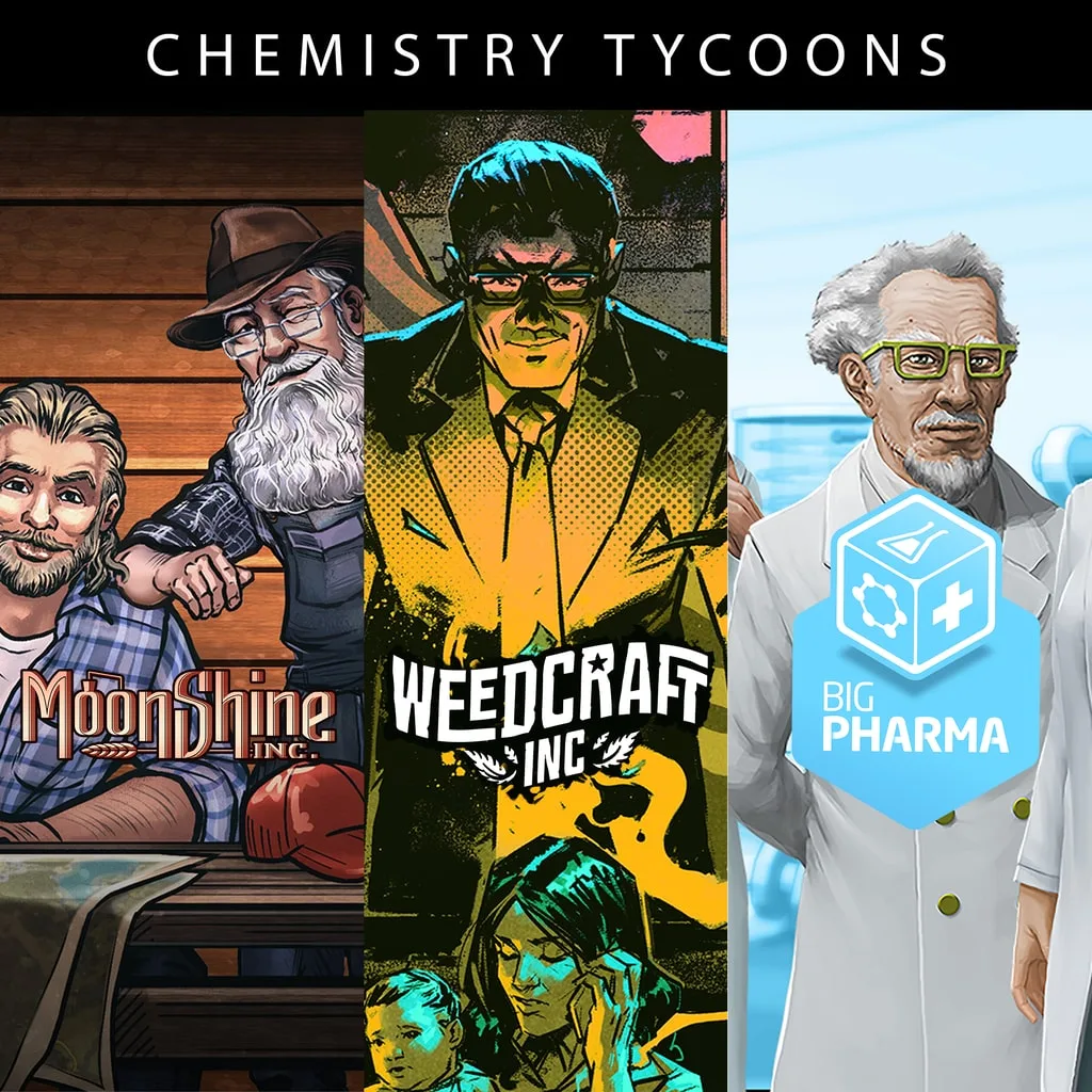 Weedcraft Inc + Moonshine Inc + Big Pharma - Bundle [PS4, PS5] cover