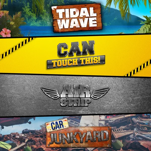 AirStrip DLC + Can Touch This DLC+ Tidal Wave DLC + Junkyard DLC Bundle [PS4]