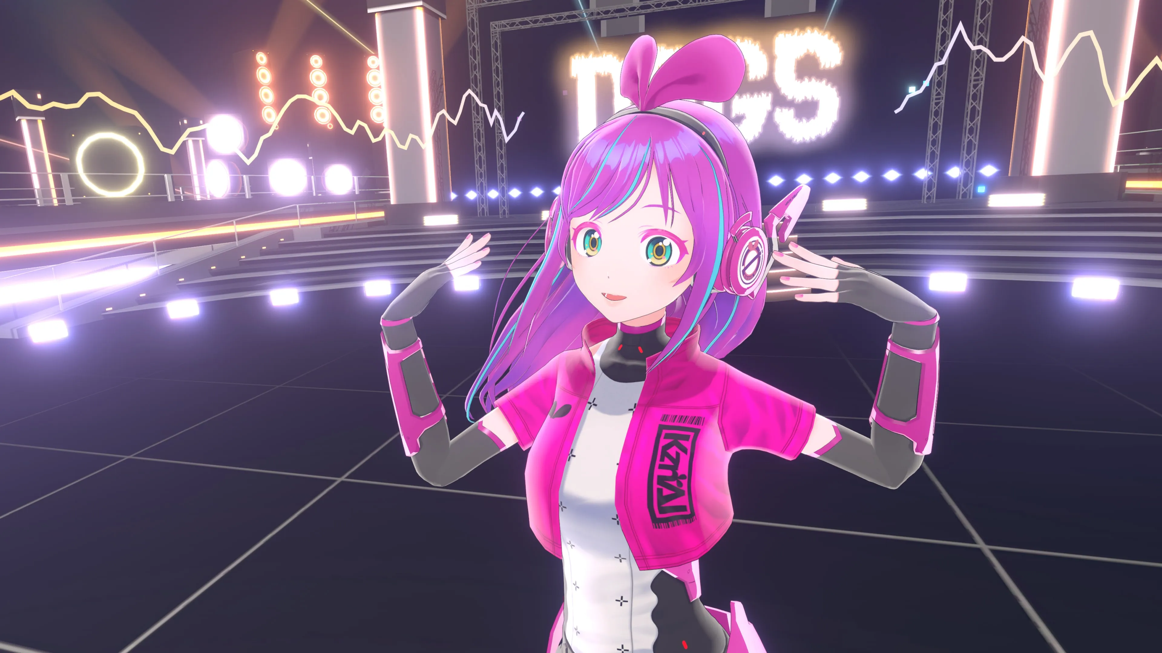 Kizuna AI - Touch the Beat! DLC Model (Costume) "#kzn" + Additional Song "DOGS ⌘HYNOME feat. #kzn" [PS5] - изображение 4