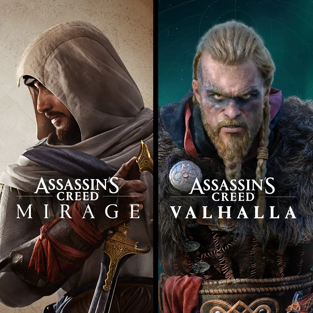 Assassin’s Creed Mirage &amp; Assassin's Creed Valhalla Bundle [PS4,&nbsp;PS5] cover