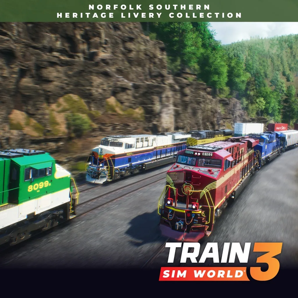 Train Sim World 3: Norfolk Southern Heritage Livery Collection Add-On [PS4,&nbsp;PS5] - изображение 1