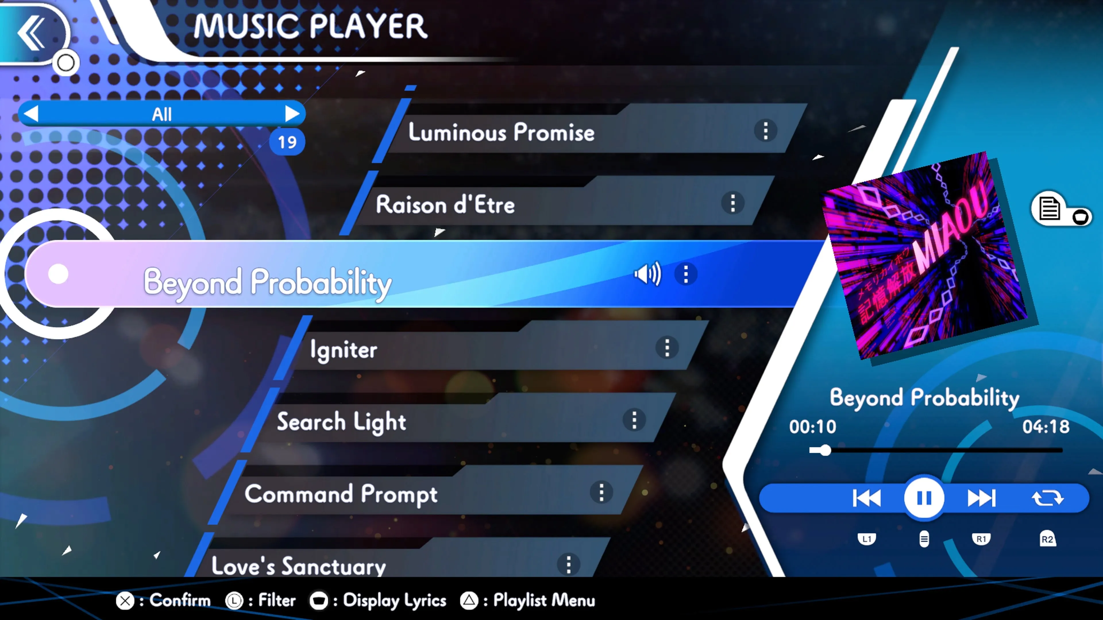 GUNVOLT RECORDS Cychronicle Song Pack 4 RoRo: ♪Raison d'Etre ♪Search Light ♪Beyond Probability ♪Love's Sanctuary [PS4] - изображение 2