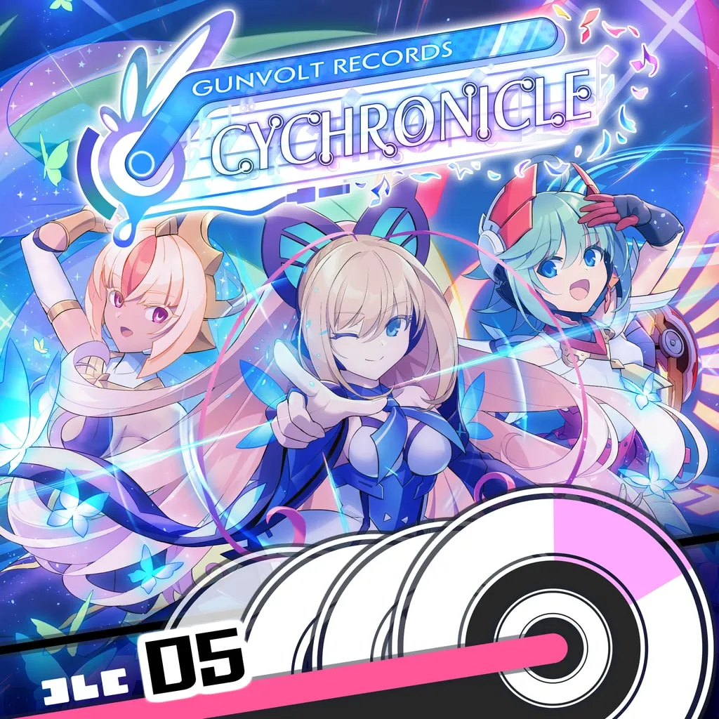GUNVOLT RECORDS Cychronicle Song Pack 5 Lumen: ♪Sakura Efflorescence ♪Cyanotype ♪Tabula Rasa ♪Reincarnation Fateful [PS4] cover