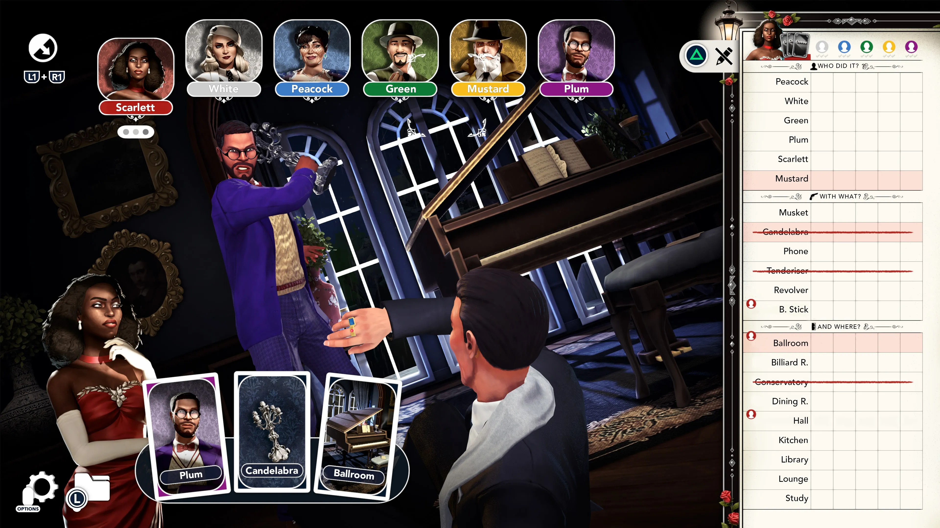 Cluedo: Noir Mansion Crime Scene [PS4, PS5] - изображение 4