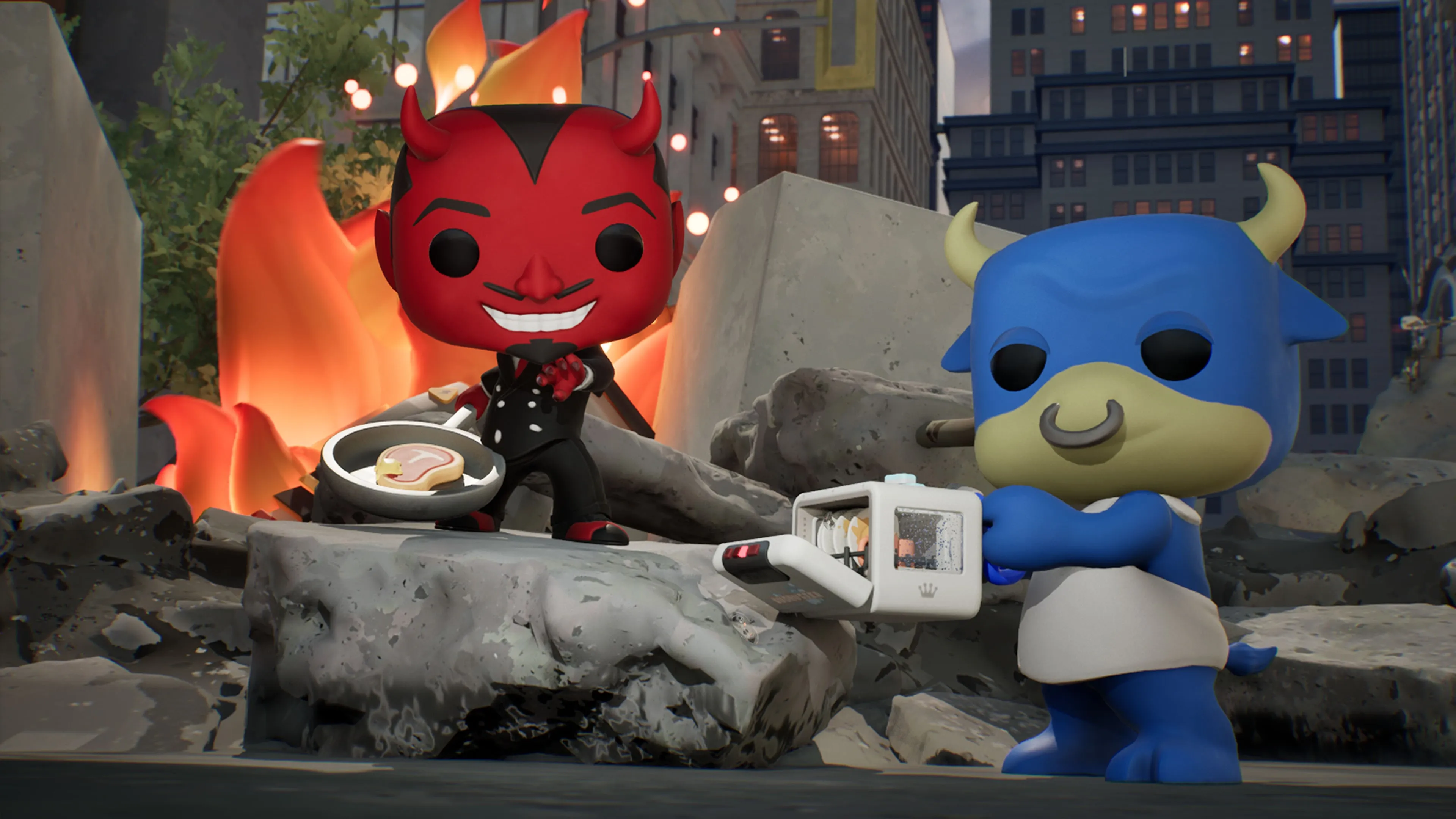 Funko Fusion - Fantastik Plastik Pack 4 - T-Bone and El Diablo [PS5] - изображение 2