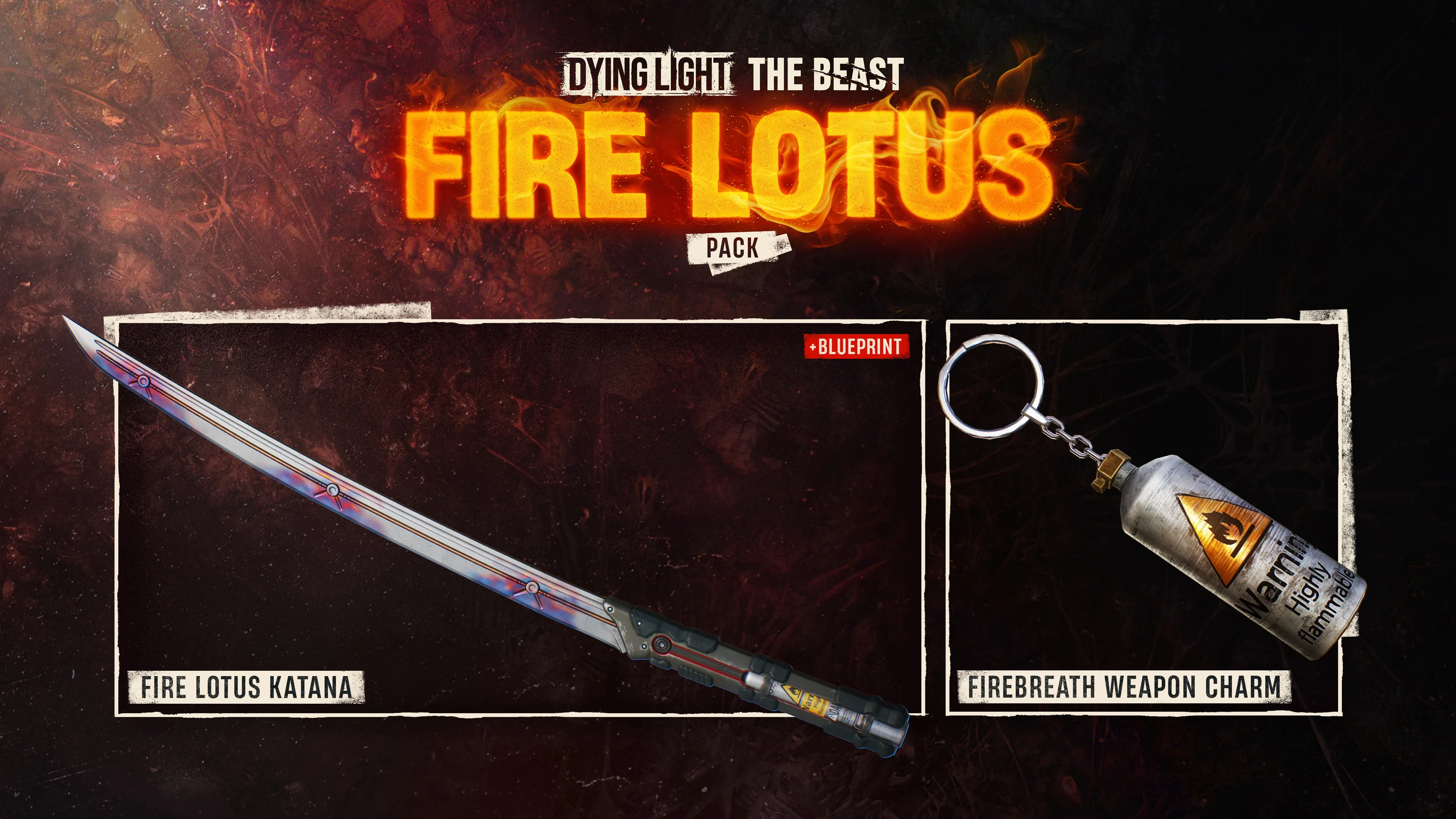 Dying Light: The Beast - Fire Lotus Weapon Pack [PS5] - изображение 2