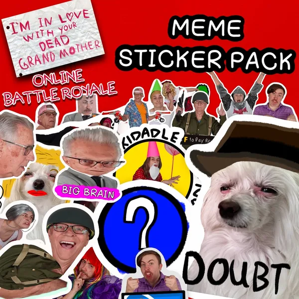 Meme Sticker Pack - Emotes DLC - I'm in Love With Your Dead Grandmother: Online Battle Royale [PS4,&nbsp;PS5]