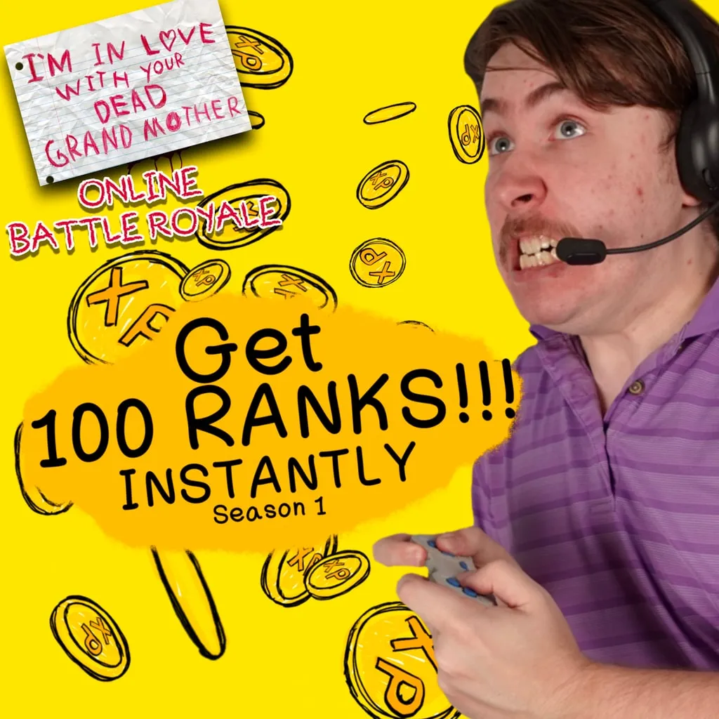 Get 100 Ranks Instantly - Season 1 DLC - I'm in Love With Your Dead Grandmother: Online Battle Royale [PS4,&nbsp;PS5] - изображение 1