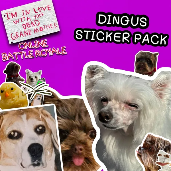 Dingus Sticker Pack - Emotes DLC - I'm in Love With Your Dead Grandmother: Online Battle Royale [PS4,&nbsp;PS5]
