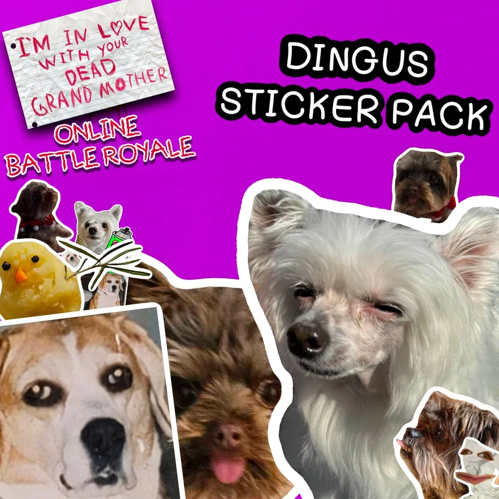 Dingus Sticker Pack - Emotes DLC - I'm in Love With Your Dead Grandmother: Online Battle Royale [PS4,&nbsp;PS5] cover