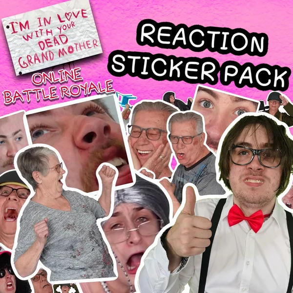 Reaction Sticker Pack - Emotes DLC - I'm in Love With Your Dead Grandmother: Online Battle Royale [PS4,&nbsp;PS5]