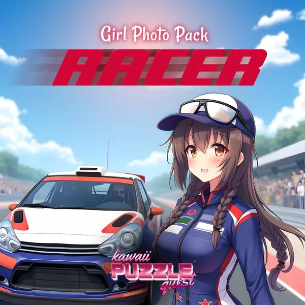Kawaii Puzzle Quest - Racer Girl Photo Pack [PS5]