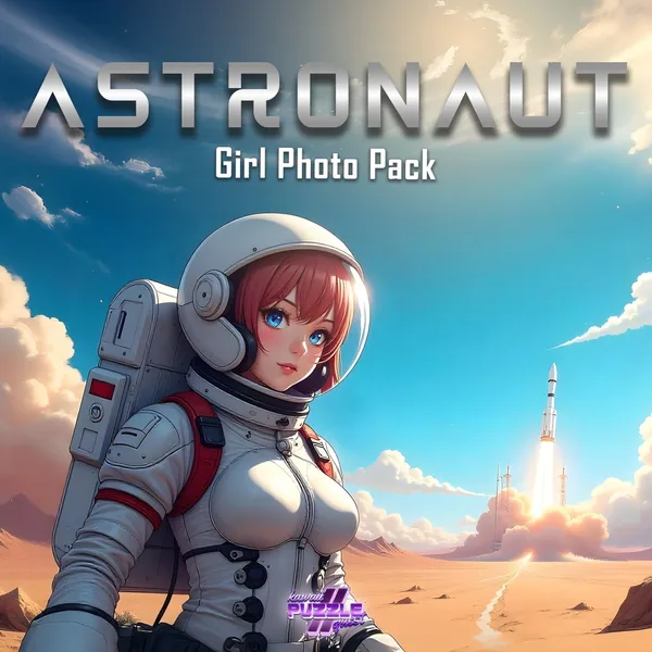 Kawaii Puzzle Quest 2 - Astronaut Girl Photo Pack [PS5]