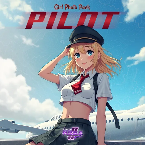Kawaii Puzzle Quest 2 - Pilot Girl Photo Pack [PS4]
