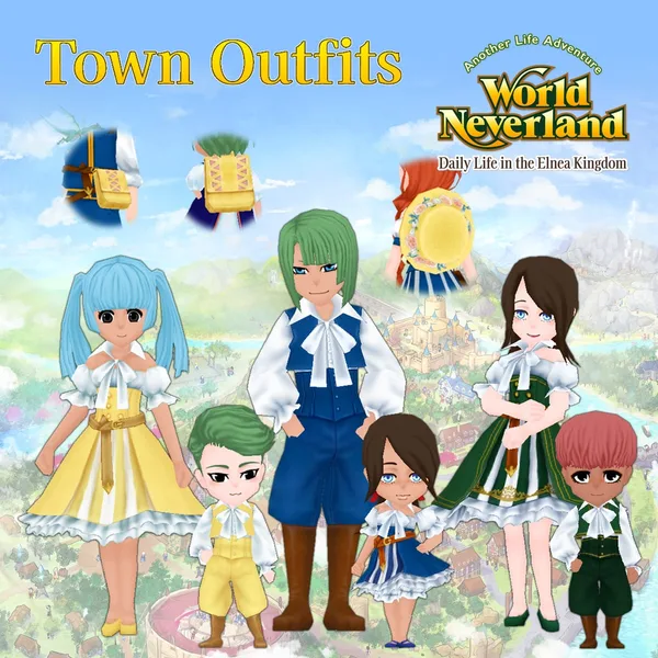 Town Outfits: WorldNeverland - Daily Life in the Elnea Kingdom - Another Life Adventure [PS4]