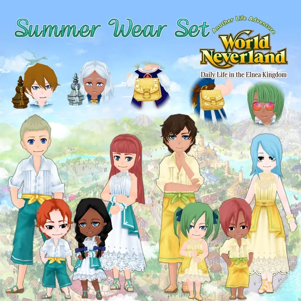 Summer Wear Set: WorldNeverland - Daily Life in the Elnea Kingdom - Another Life Adventure [PS4]