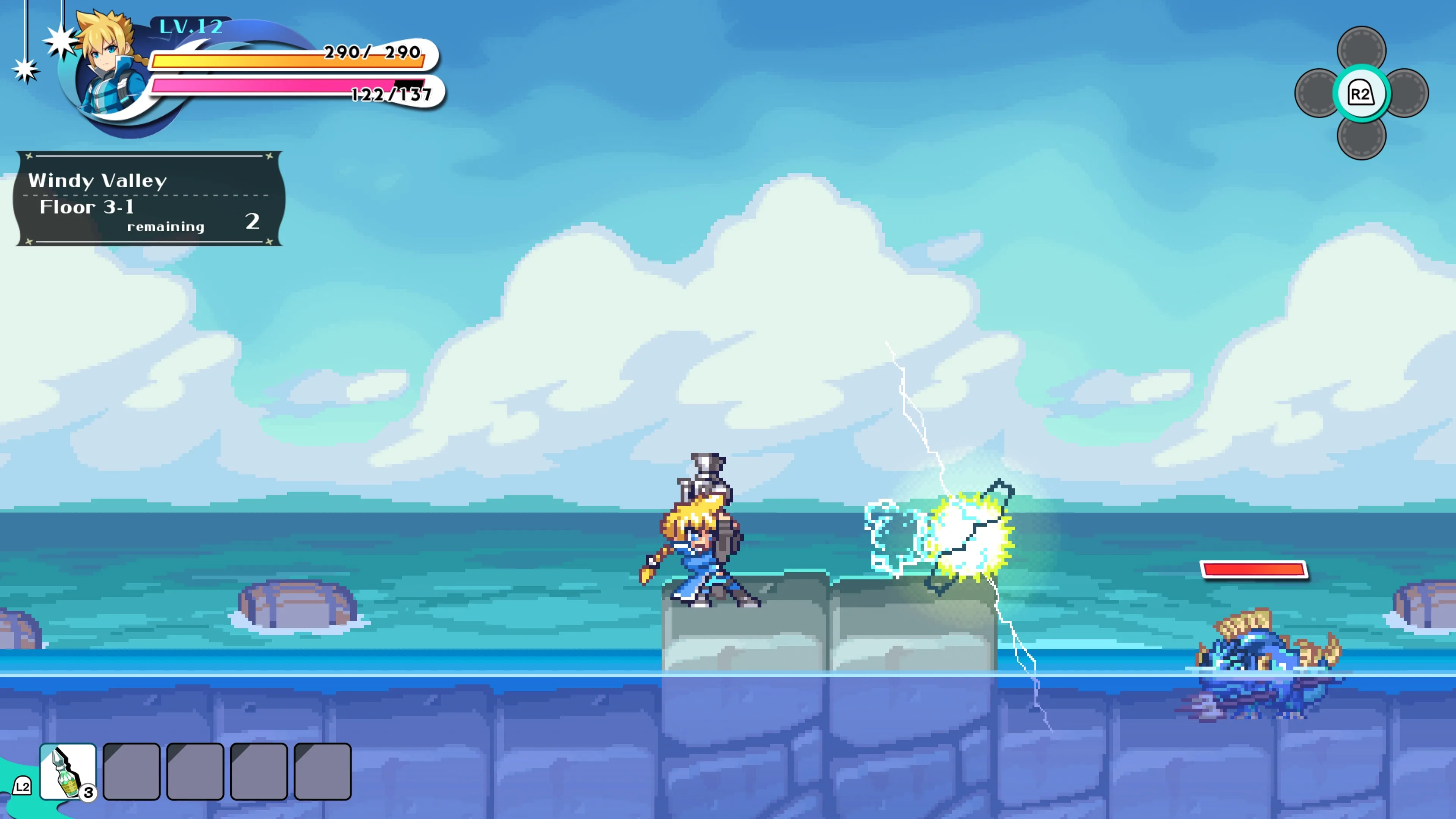 Kingdom's Return DLC"Azure Striker Gunvolt" Crossover Character Skin [PS5] - изображение 3