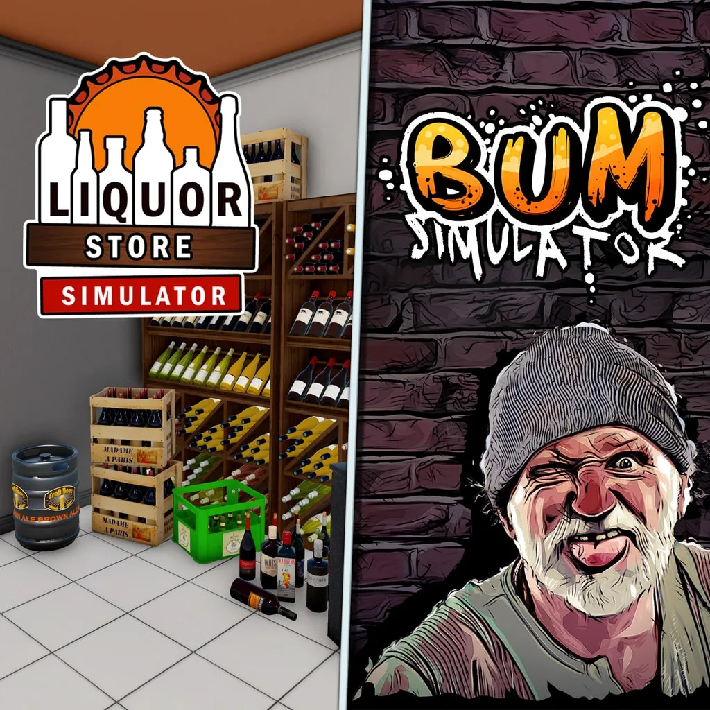 Liquor Store Simulator &amp; Bum Simulator [PS4] cover