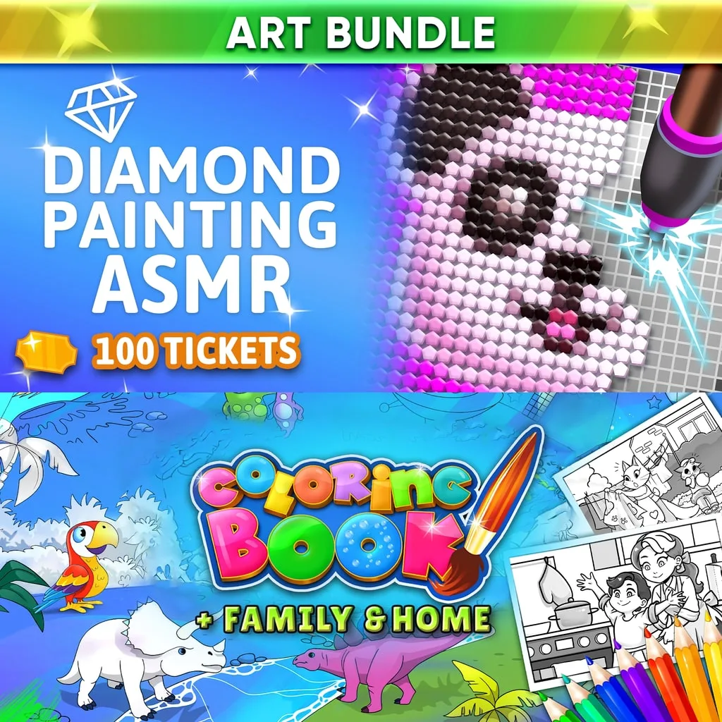 Diamond Painting ASMR & Coloring Book: Art Bundle [PS4] - изображение 1