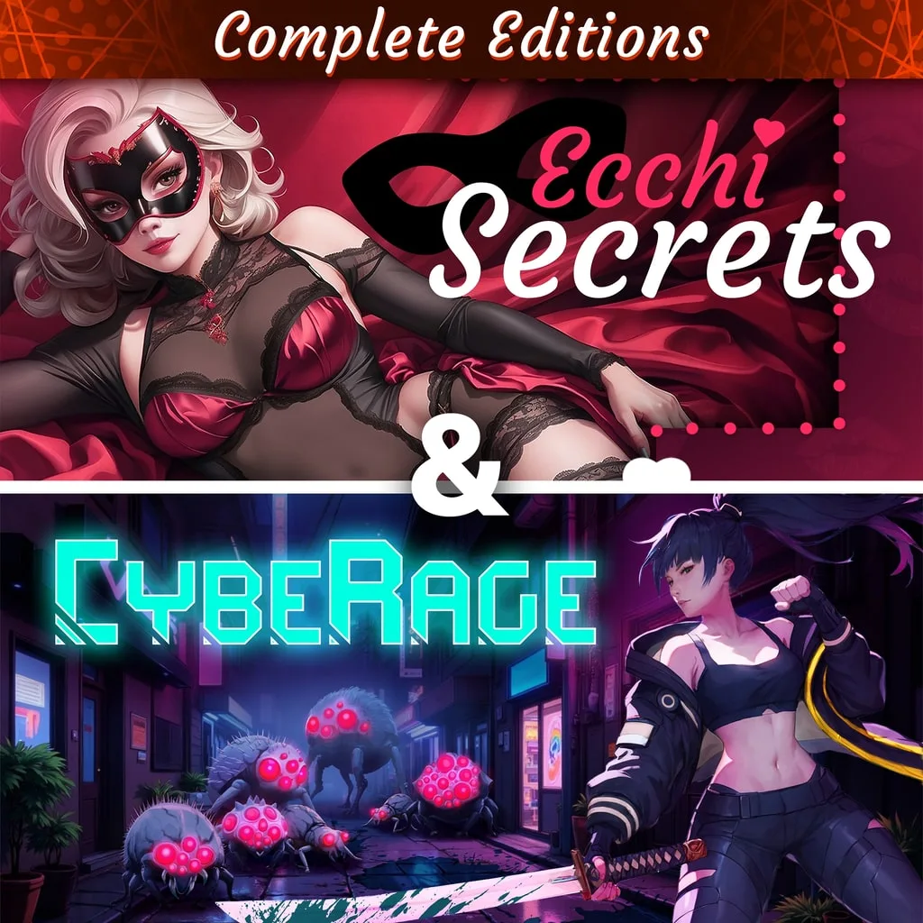 Ecchi Secrets &amp; CybeRage - Complete Editions [PS4] cover