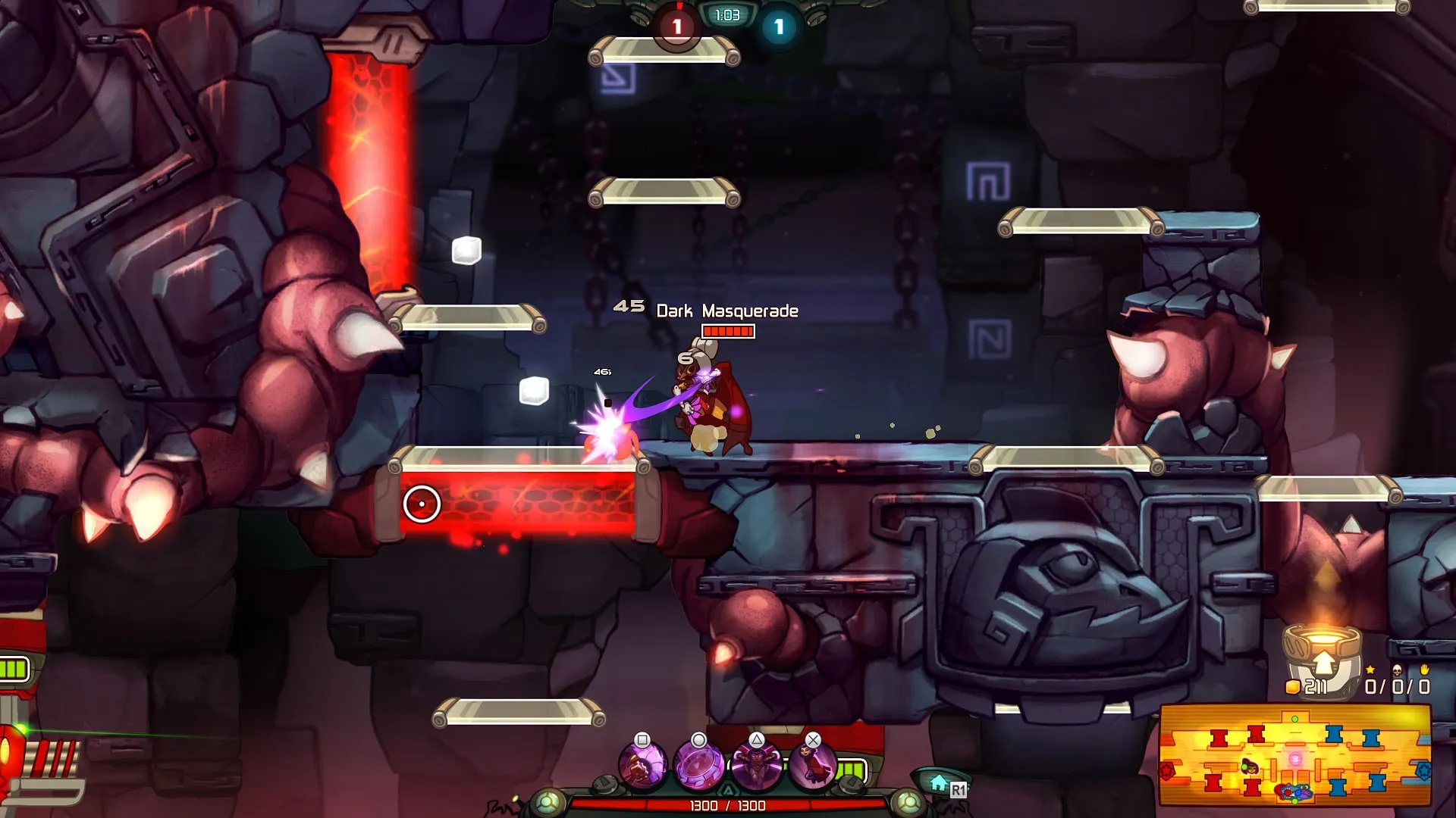Dark Masquerade Qi'Tara - Awesomenauts Assemble! Skin [PS4] - изображение 4