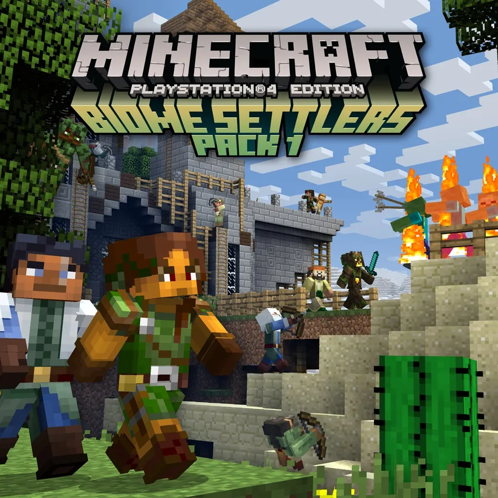 Minecraft: Biome Settlers Skin Pack 1 [PS4] - изображение 1