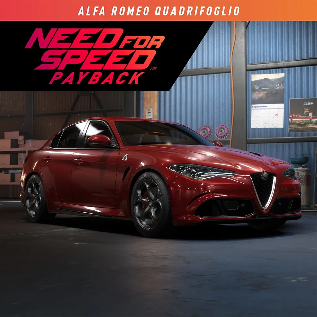 Need for Speed Payback: Alfa Romeo Quadrifoglio [PS4] cover