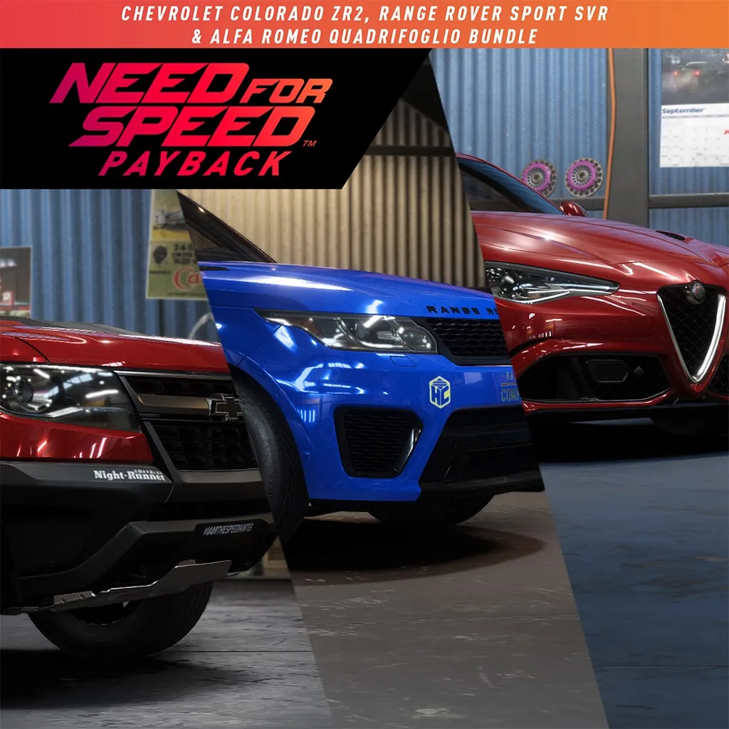 Chevrolet, Range Rover & Alfa Romeo Bundle [PS4] - изображение 1