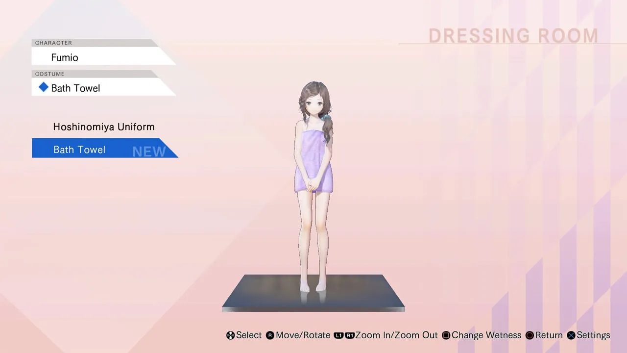 BLUE REFLECTION: Bath Towels Set C (Lime, Fumio, Chihiro) [PS4] - изображение 3