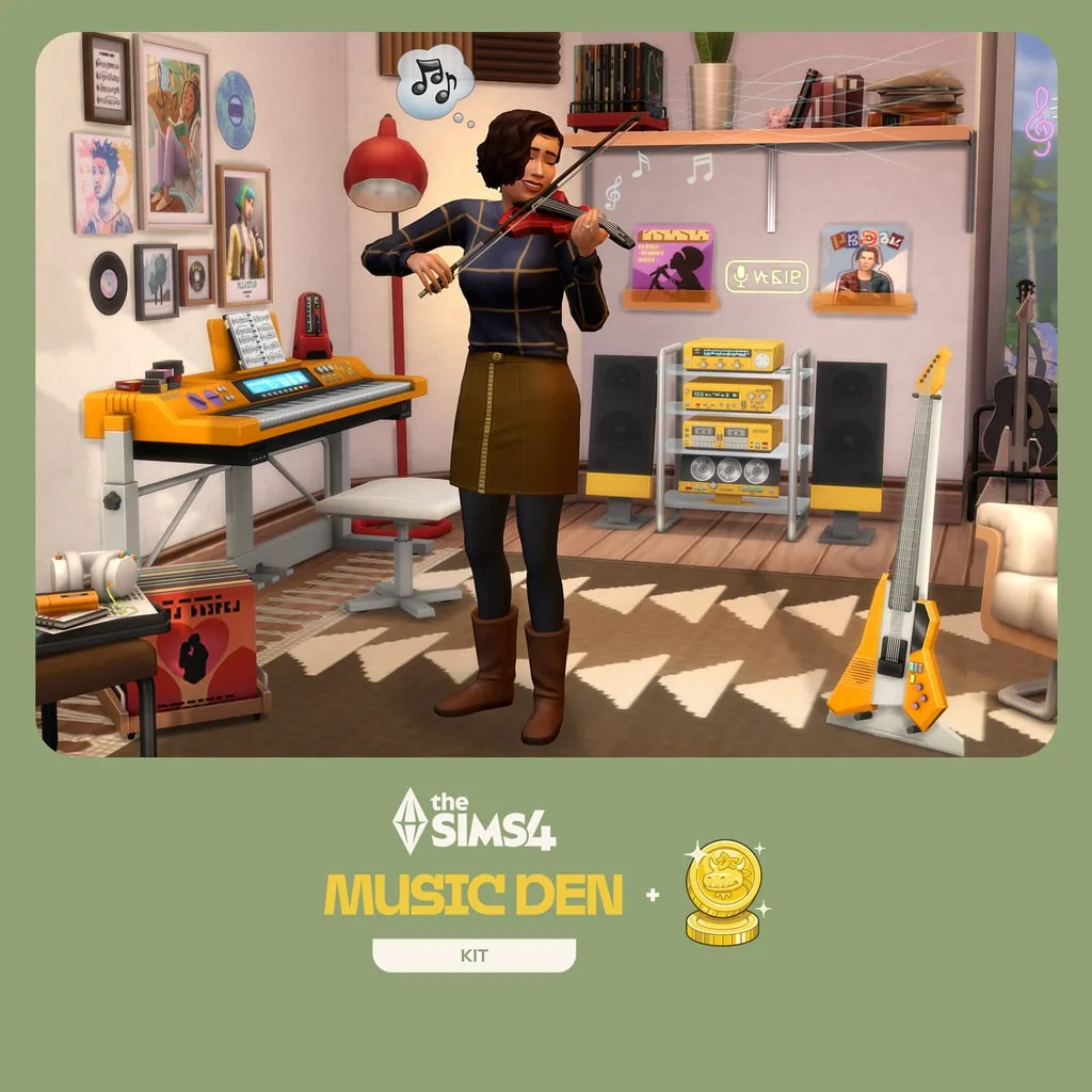 The Sims 4 Music Den Kit + 200 Moola [PS4] cover