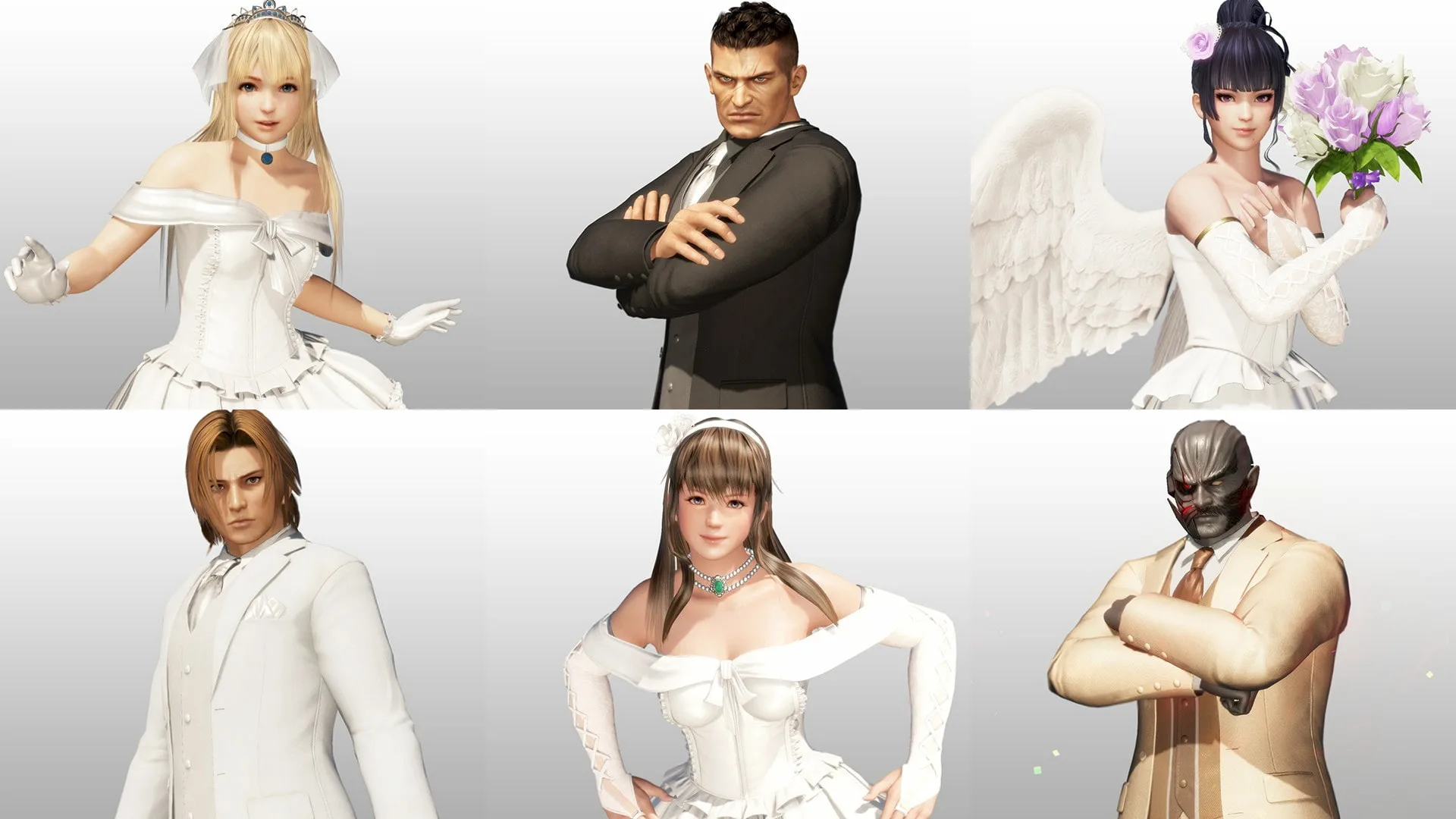 DOA6 Happy Wedding Costume Vol.1 Set [PS4] - изображение 3
