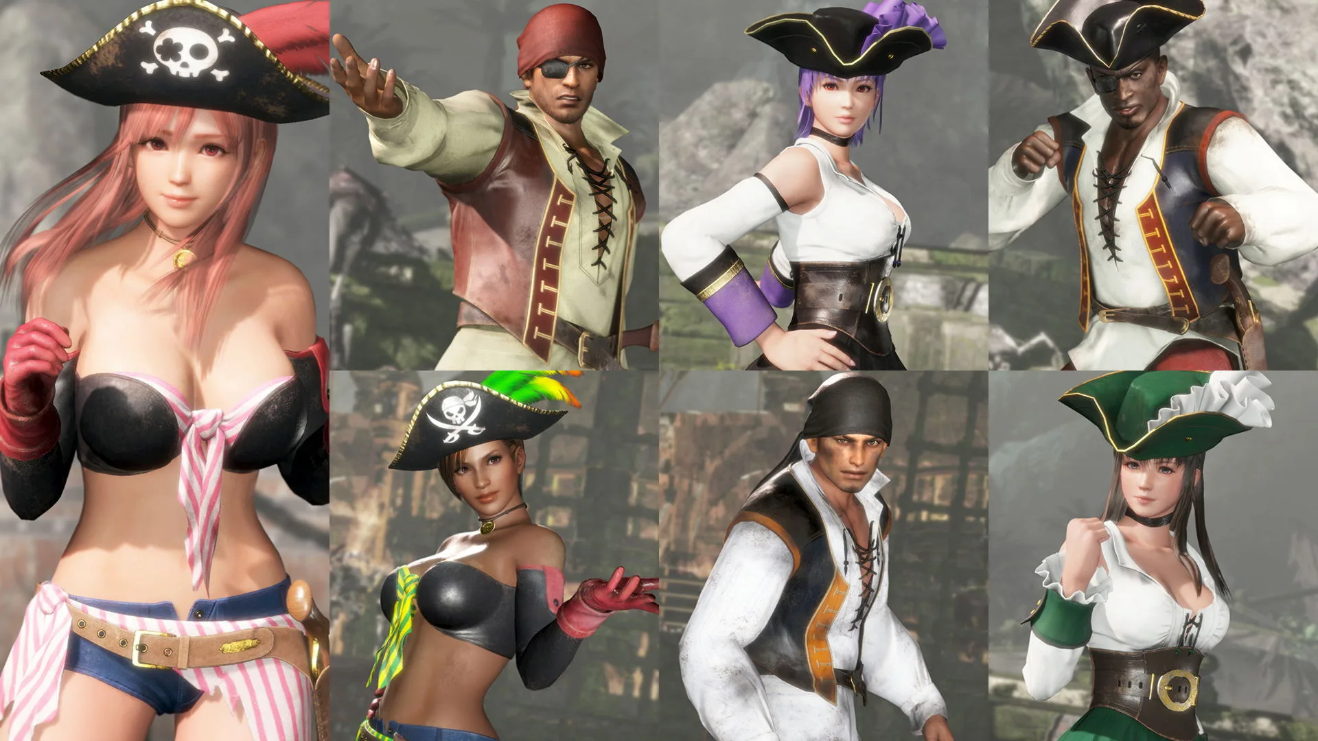 DOA6 Pirates of the 7 Seas Costumes Vol. 1 Set [PS4] - изображение 2