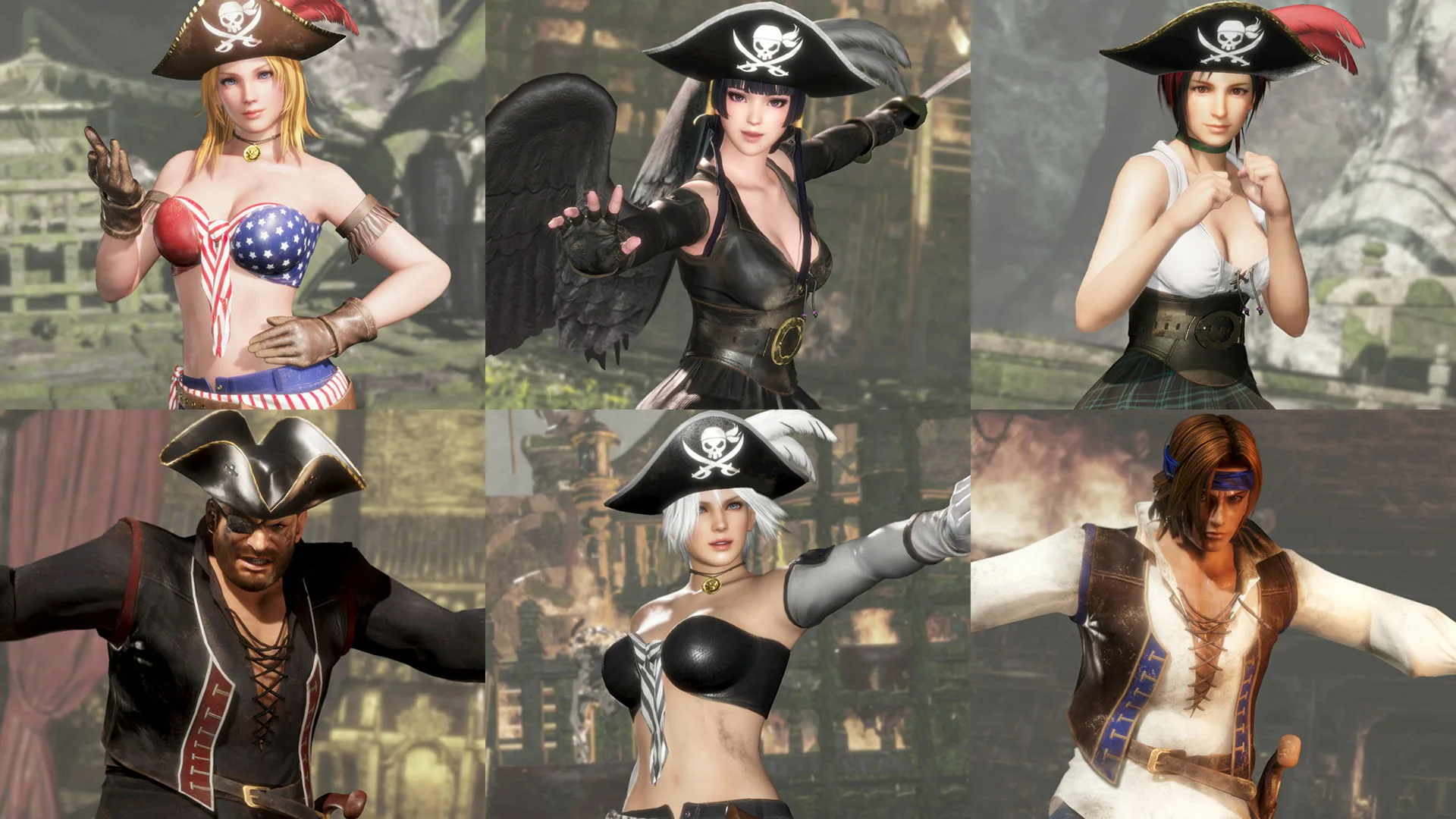 DOA6 Pirates of the 7 Seas Costumes Vol. 1 Set [PS4] - изображение 3