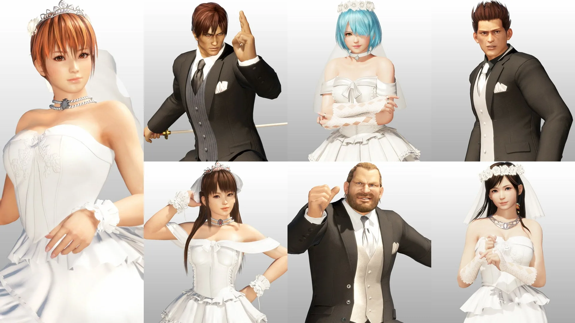 DOA6 Happy Wedding Costume Vol.1 Set [PS4] - изображение 2
