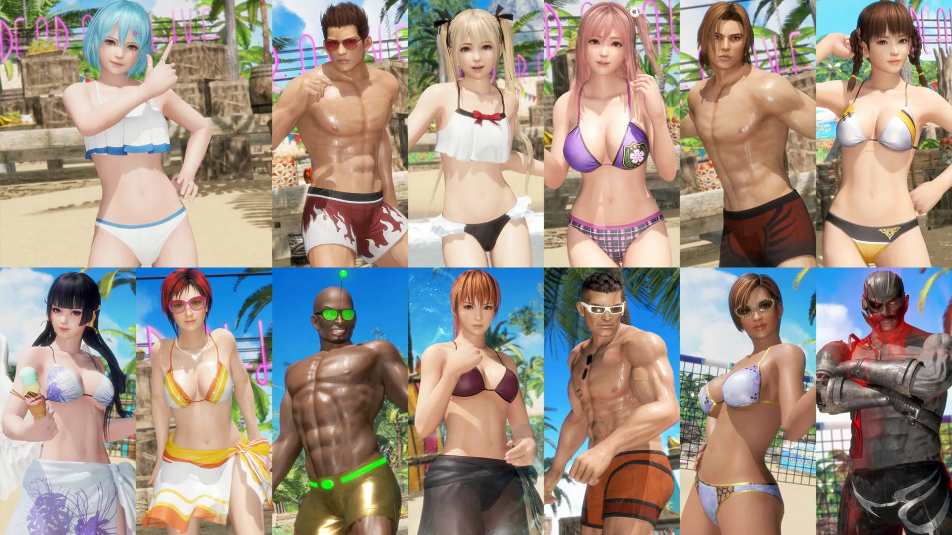 DOA6 Seaside Eden Costumes (26 Costumes) [PS4] - изображение 3