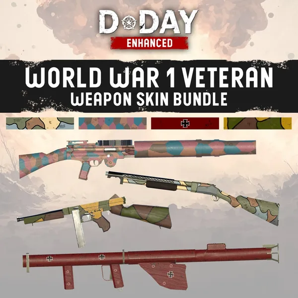 D-Day Enhanced - World War 1 Veteran Weapon Skin Bundle [PS5]
