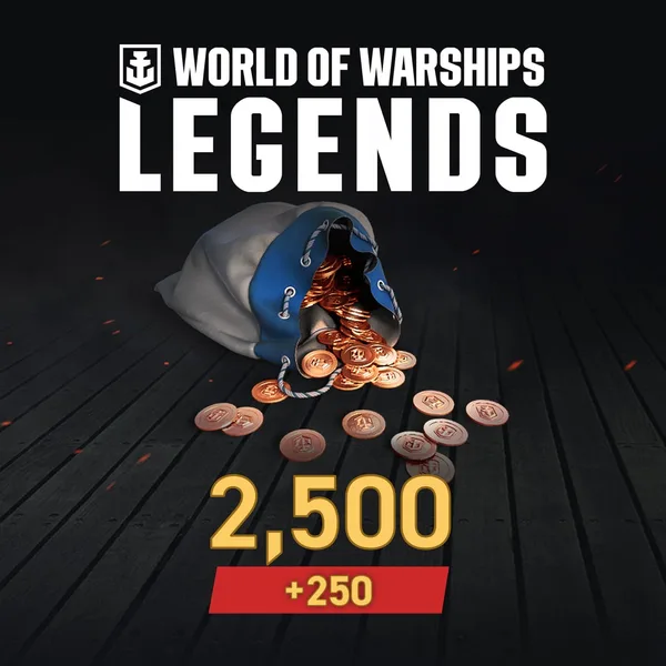 World of Warships: Legends - PS5 2,750 Doubloons