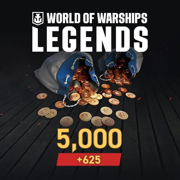 World of Warships: Legends - PS5 5,625 Doubloons
