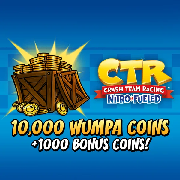 Crash Team Racing Nitro-Fueled - 10000 (+1000) Wumpa Coins