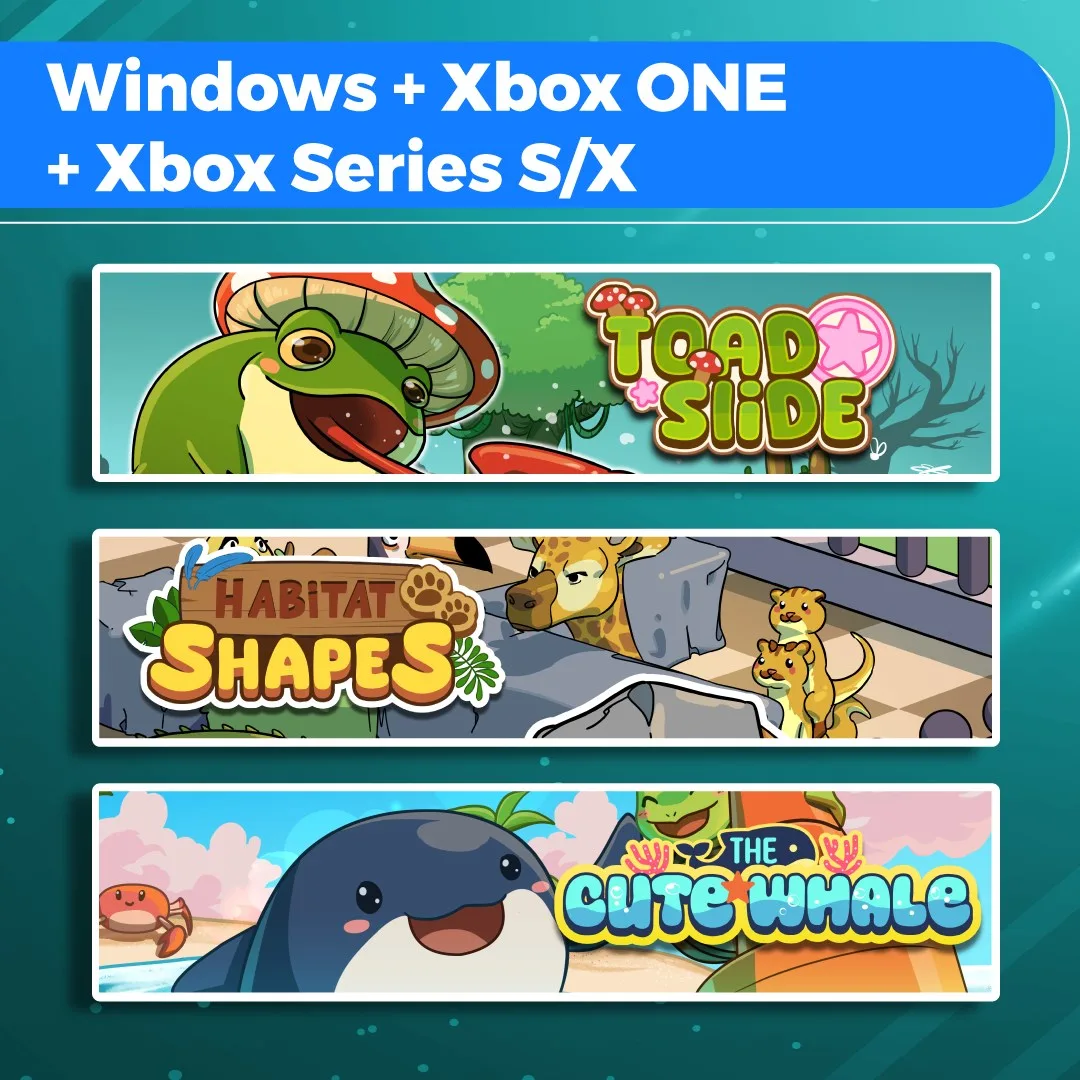 Toad Slide + Habitat Shapes + The Cute Whale (Bundle) [One,&nbsp;X|S] - изображение 1