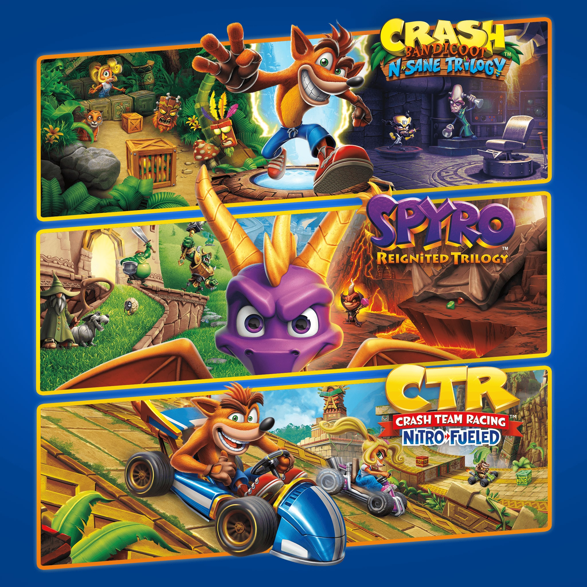 Тройной набор Crash™ + Spyro™ cover
