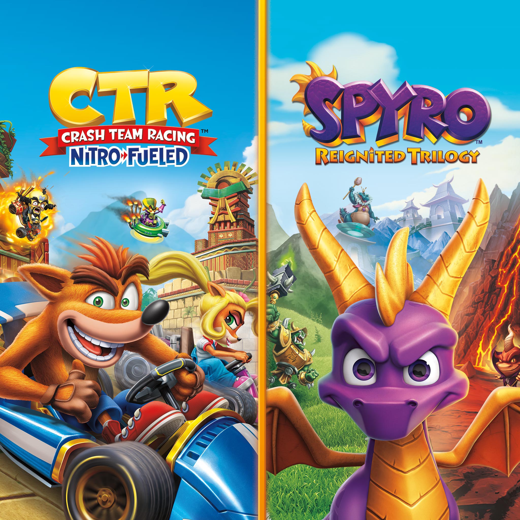 Набор Crash™ Team Racing Nitro-Fueled + Spyro™ cover