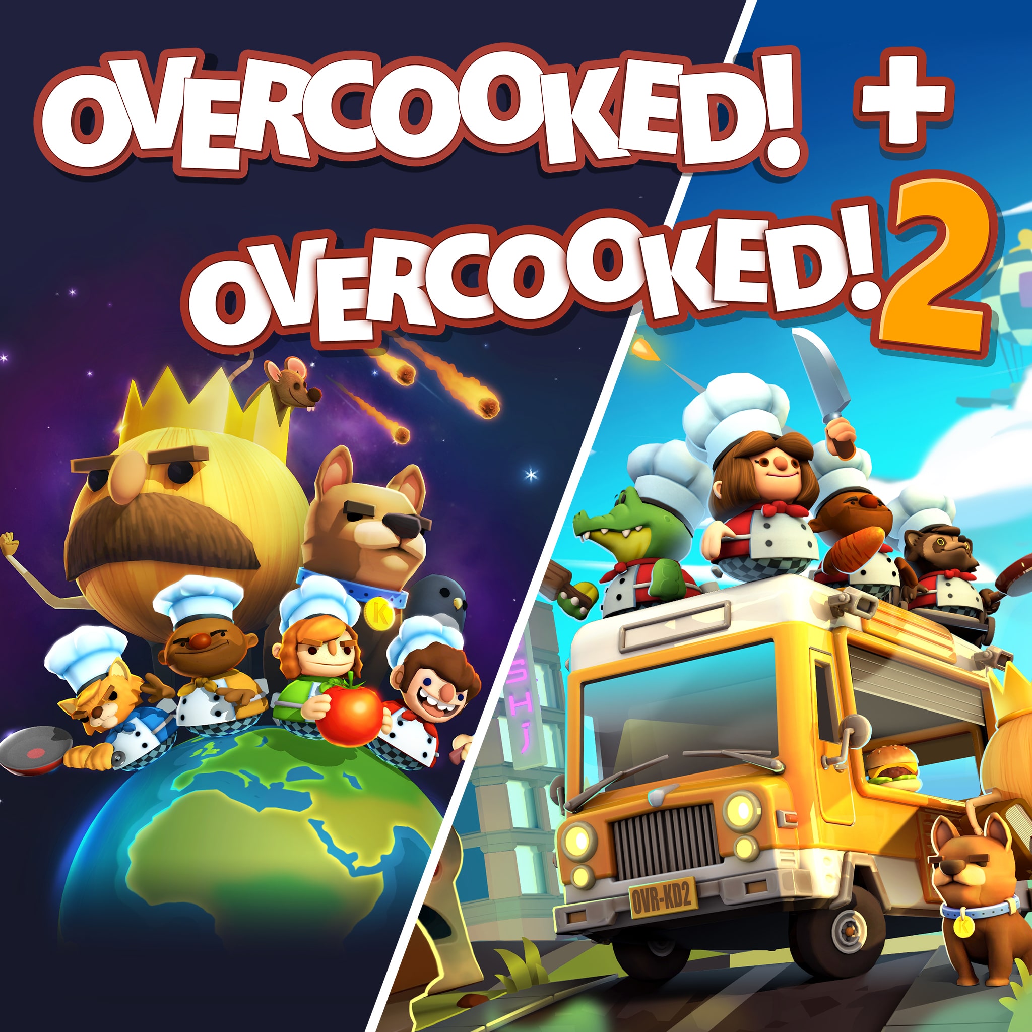 Overcooked! + Overcooked! 2 cover