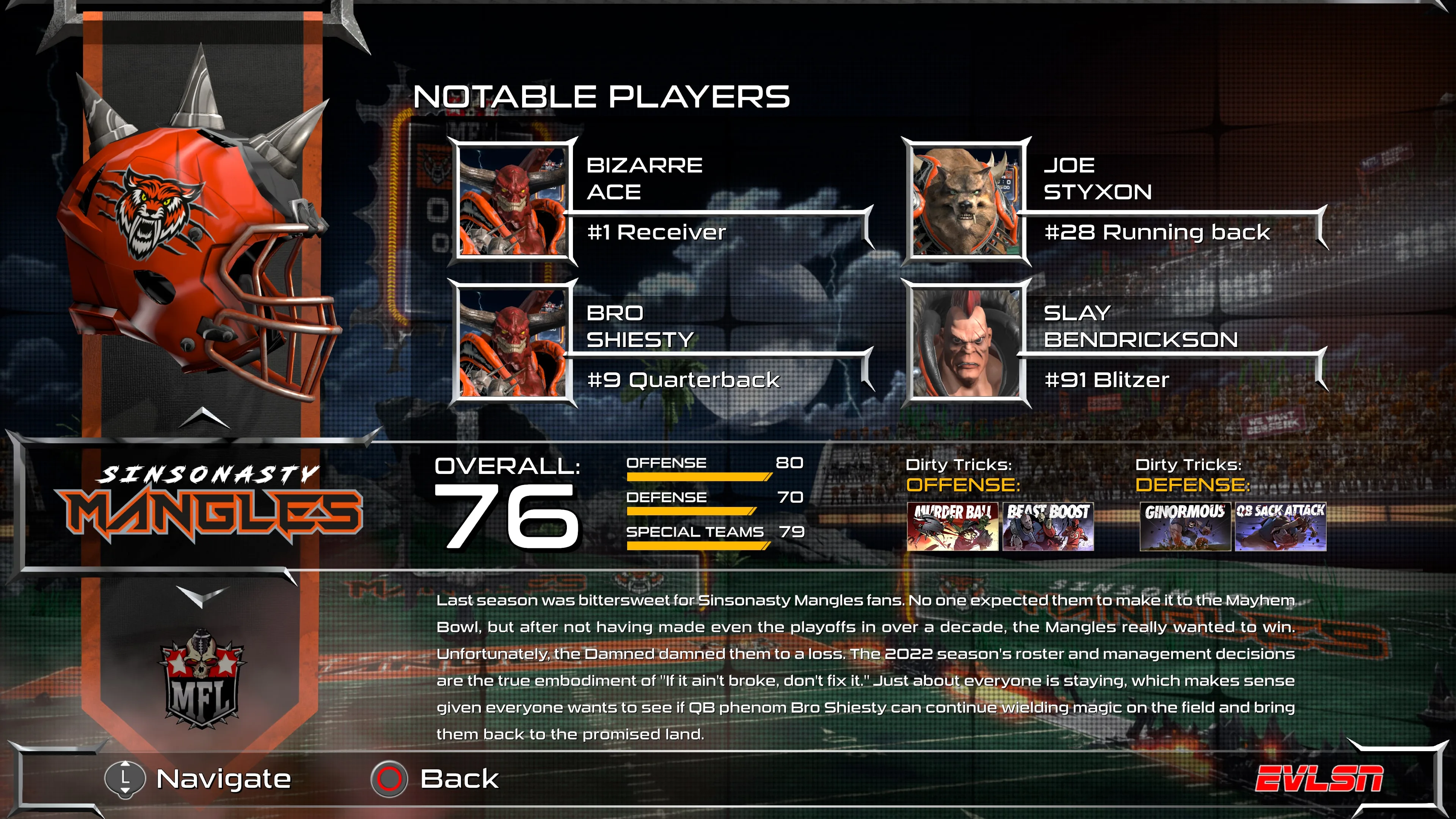 Mutant Football League - Sinsonasty Mangles [PS4] - изображение 2